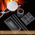 Graphite Torch Melting Casting Kit,2 Graphite Crucible Stir Stick