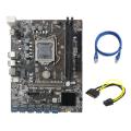 B250c Miner Motherboard+sata 15pin to 6pin Cable+rj45 Cable 12 Pcie
