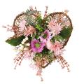 Easter Wreath Decorative Love Shape Garland Home Artificial Flower