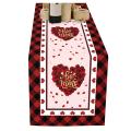 Valentine's Day Tablecloth Wedding Party Heart Tablecloth 108 Inch
