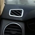 Car Dashboard Side Air Conditioner Outlet Frame Trim Cover (silver)