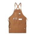 Chef Apron for Men and Women, with Pockets and Cross Back Design