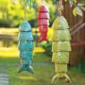 Colored Kois Wind Chimes Hanging Fish Pendant for Garden Home Decor-c