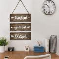 Thankful Wall Decor Rustic Wooden Signs Hanging, for Home Decoration