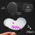 30pcs 4inch Acrylic Circle Ornament, for Diy Craft Project Supplies