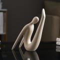 Abstract Humanoid Figurines for Nordic Home Desk Decor Gift(white)