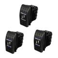 3x 12v 20a Winch In Winch Out On-off-on Rocker Switch 7 Pin Led Blue