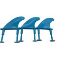 Surfboard Fins Plastic Soft Tail Rudder Set Of Three with Screws