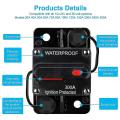 Waterproof Circuit Breaker,with Manual Reset,12v-48v Dc,300a,for Car