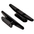 2 Pack Black Nylon Boat Cleat 6 Inch-for Marine,deck,nautical Decor
