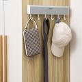 Ousuwo Wall-mounted Storage Rack Shelf with Hook for Bathroom Door B