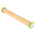 Adjustable Rolling Pin with Removable Rings, Dough Roller Solid , L