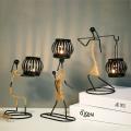 Nordic Candlestick Abstract Character Sculpture Candle Holder Decor-g