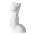 Nordic Man Arm Ceramic Vase Body Art Living Room Decoration White