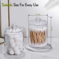 Cotton Swab Apothecary Jar with Lids for Bathroom Canister Storage B