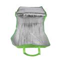 Foldable Large Cooler Bag Food Cake Insulated Bag Aluminum Foil Green