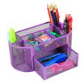 Mesh Desk Organizers with Drawer, Pencil Organizer for Desktop Pencil