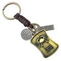 Keychains Constellation Tag Key Pendant Retro Key Chain (cancer)