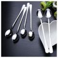 6pcs Long Handle Stainless Steel Tea Coffee Spoons Ice Cream Cutlery
