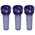 3pcs Washable Pre Dust Filter Vacuum Cleaner Filters Hepa Parts