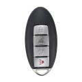 4 Buttons Remote Key Fob Case Shell Uncut Blade for Nissan