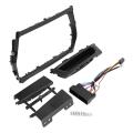 9 Inch 2 Din Car Stereo Radio Fascia Dash Player Dvd Adapter Frame Panel with Cable for Hyundai Sant