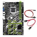 B250 Btc Motherboard with Switch Cable+sata Cable 12 Support Vga+hd