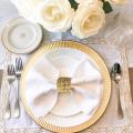8 Pcs Country Style Woven Napkin Ring, Hand-woven Straw Napkin Ring