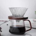 Pour Over Coffee Server Vertical Stripes Heat Resistant V60 -350ml