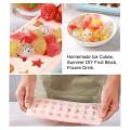 Ice Cube Tray with Lid Stars Love Hearts Shape 24 Cavity Kitchen Pink