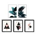 3 Pcs Nordic Geometric Wall Art Canvas Painting (unframed)21cm X 30cm