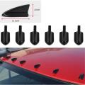 6pcs Car Evo-style Roof Shark Fins Spoiler Wing Kit Vortex Generator