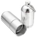 Aluminum Alloy Cigarette Holder Capsule Case Waterproof Pill Key Ring