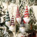 Mini Faceless Old Man Doll Christmas Tree Pendant for Home Party B