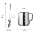 350ml Milk Frothing Pitcher Stainless Steel Milk Coffee Pitchers