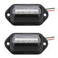 2x 12v Led License Plate Tag Light