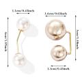 12pcs Pearl Brooch 2 Styles Sweater Shawl Safety Clip for Women Girls