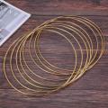 8 Pcs Gold Metal Hoop Rings for Diy Wedding Wreath Decor (8 Inch)
