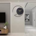 Large Wall Clock for Living Room Decor Black Modern Wall Clock 15inch
