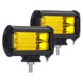 2 X 5inch 72w Led Waterproof Fog Lights Yellow for Atv Utv Golf Cart