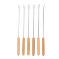 Stainless Steel Chocolate Fork Hot Pot Forks Cheese Kitchen Tools