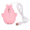 Mouse 1200 Dpi Cute Dolphin Optical Wired Usb Game Mouse Pink Plastic