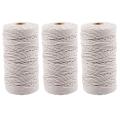 3mmx200m Natural Handmade Cotton Cord Wall Hanging Plant Hanger