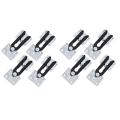 Sectional Couch Connector,4 Pcs Metal Sofa Joint Snap Alligator Style
