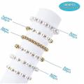 1800pcs Beads Making Kit, Gold Round Spacer Beads, for Diy Bracelet