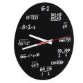 Math Formulas Clock Quiz Clock In Black and White Unique Math