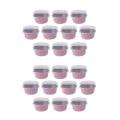 100pcs 125ml Disposable Cake Baking Cups with Lids Aluminum Foil-pink