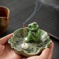 Creative Frog Insert Incense Tao Ceramic Holder Aromatherapy A