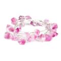 Natural Fluorite String Lights for Party Indoor Christmas Decor Pink