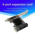 Pcie to 4 Ports Sata 3 Iii 3.0 6 Gbps Ssd Adapter Pci-e Add On Card